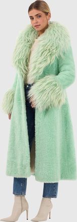 Gorski CASHMERE GOAT SHORT COAT WITH GOAT SHAWL COLLAR & CUFFS