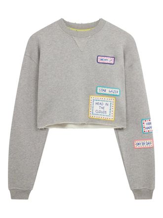 Mira Mikati patch-detail sweatshirt - Grey