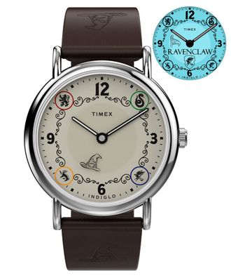 Timex Harry Potter X Weekender Ravenclaw House Unisexs Brown Watch TW2Y76500 Leather - One Size