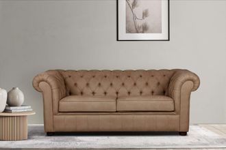 HOME AFFAIRE 3-Sitzer »CHARENTE, optionale Schlafsofa, Chesterfield-Sofa, Bettfunktion« mit edler Knopfheftung und typischen Armlehnen, B/T/H 198/89/74 cm
