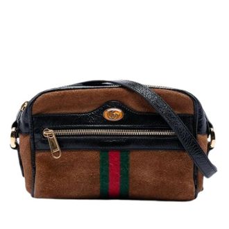 Gucci Pre-owned Cross Body Bags, female, Brown, Size: ONE SIZE Pre-owned Ophidia Crossbody Bag