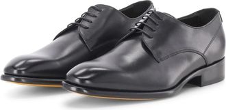 Doucal's Klassieke leren veterschoen - Heren - Nette schoenen - Zwart - 45 EU - Leer - Schoenen