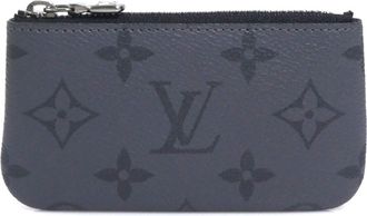 Louis Vuitton Black Gray Monogram Eclipse Monogram Eclipse Coin Purse/Coin Case (Pre-Owned)