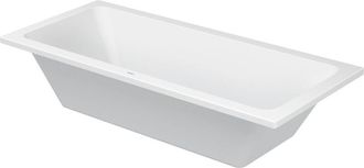Duravit Ba&ntilde;era Duravit D-code Rectangular 1800x800 Mm, Con Dos Inclinaciones Dorsales, De Acr&iacute;lico Sanitario, Blanco