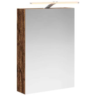 vidaXL Armario Con Espejo De Ba&ntilde;o Madera Vieja 50 X 14,5 X 70 Cm Vidaxl