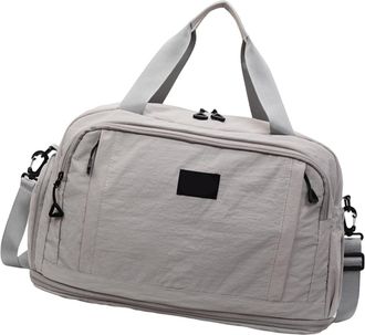 Generic Practical Waterproof Travel Duffle Bag with Multiple Pockets and Expandable Design for Gym Workout Business Trip, Gray