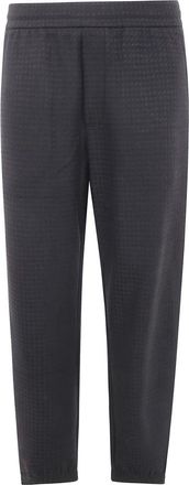 Emporio Armani Slim-fit Trousers, male, Black, M, Sporty Track Sweatshirt Trousers
