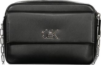 Calvin Klein Womens Chain Crossbody Bag - Black - One Size