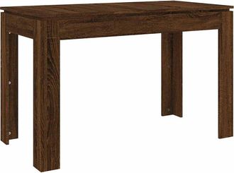 vidaXL Vidaxl - Mesa De Comedor Madera De Ingenier&iacute;a Marr&oacute;n Roble 120x60x76 Cm