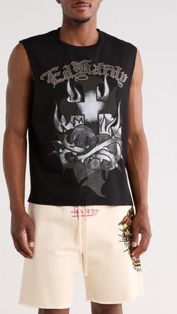 Ed Hardy Sacred Heart Graphic Tank in Vintage Black at Nordstrom Rack, Size X-Large
