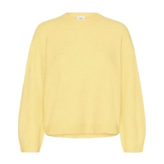 Saint Tropez Ronde hals knitwear - Dames - Ronde hals truien - Geel - XS - Truien & Vesten