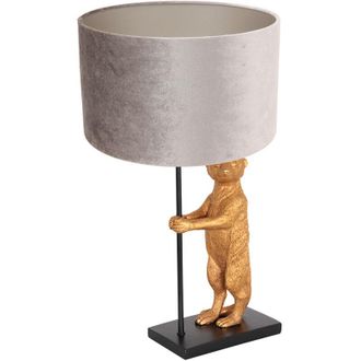Steinhauer Anne Lighting - L&aacute;mpara De Mesa - Animaux - Negro - Metal Velours