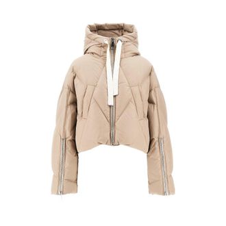 Khrisjoy Mat Nylon Crop Iconic Milano down jacket Woman 38