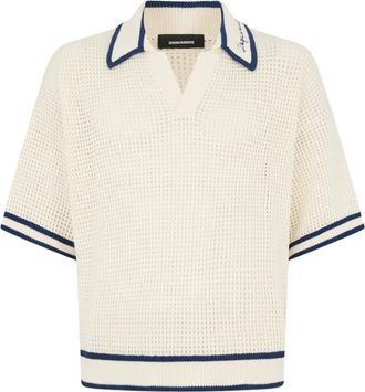 Dsquared2 Opengebreid T-shirt - Beige