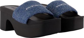 Alexander Wang Womens Sandal Blue Cotton