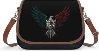 Generic Mexico Flag Eagles1 Fashion Womens Crossbody Bags Novelty Handbag Shoulder Bag Purse