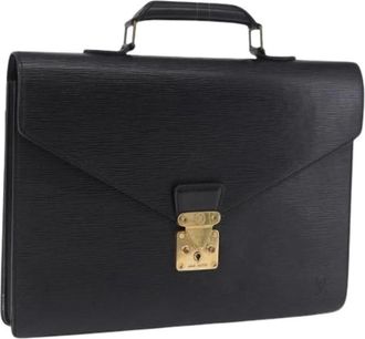 Louis Vuitton Pre-owned Epi Leather Business Bag - Dames - Vintage Handtas - Zwart - ONE Size - Leer - Vintage