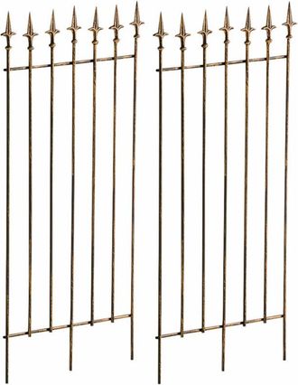 Clp Clp - Set De 2 Rejas Para Jard&iacute;n Elisa Bronce