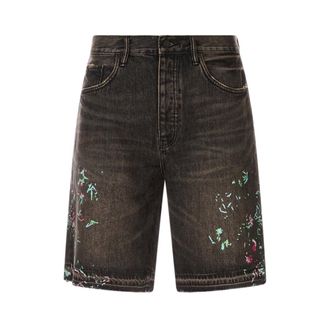Purple Denim Shorts, male, Black, Size: W36 Kamari Shorts