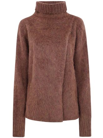 Uma Wang Top High Neck Uw240 Mustard