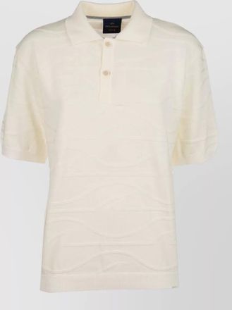 Paul & Shark polo shirt ribbed collar short sleeves