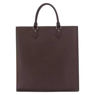 Louis Vuitton Sac Plat Bag Epi Leather Brown Leather Handbag (Pre-Owned)
