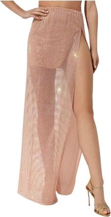 Santa Brands Maxi Rok - Dames - Maxi Rokken - Roze - Xs/S - Rokken