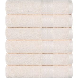 Superior 6-Pack Hand Towel Set in Ivory at Nordstrom Rack