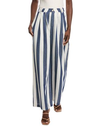 Gracia Stripped Wide Leg Pant