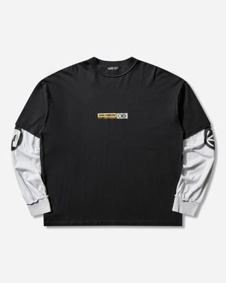 Salomon Slam Jam Longsleeve T-Shirt Deep Black / White