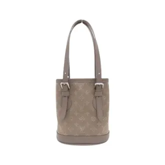 Louis Vuitton Pre-owned Bucket Bags, female, Brown, Size: ONE SIZE Pre-owned Satin Bucket Bag