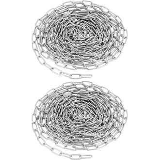OEM Cadena De Acero Galvanizado De 2 Piezas - &Oslash; 2,5 Mm - 5 M - Resistente Al &Oacute;xido - Para Tendedero/plantas Colgantes/cadena Para Perros/candado Para Bici