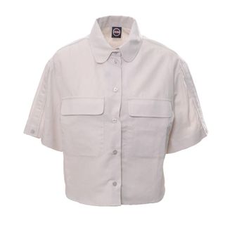 Colmar Shirts, female, White, Size: XS Crop Shirt