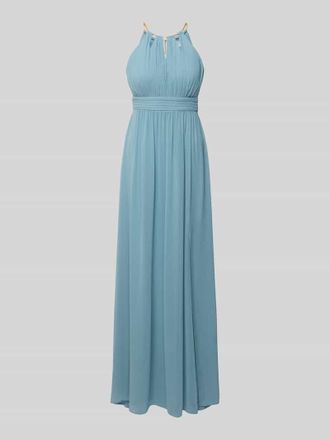 Jake*s Abendkleid aus Chiffon mit Cut Out in Aqua, Gr&ouml;&szlig;e 32