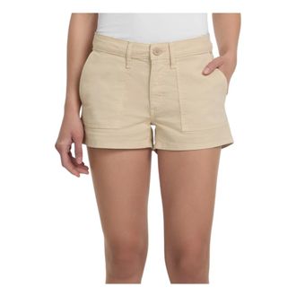 Guess Denim Shorts, female, Beige, Size: W25 Denim Utility Shorts