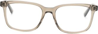 Alexander McQueen Eyewear Bril met rechthoekig montuur - Beige
