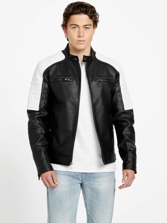 Guess David Hooded Moto Jacket