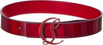 Christian Louboutin Logo Leather Belt