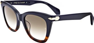 Rag & Bone Rag & Bone Womens 52 mm Blue Sunglasses