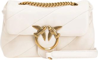 Pinko Quilted Leather Handbag Love Birds
