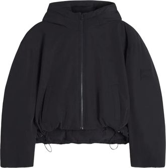 Maison Kitsuné hooded zip-up puffer jacket - Black