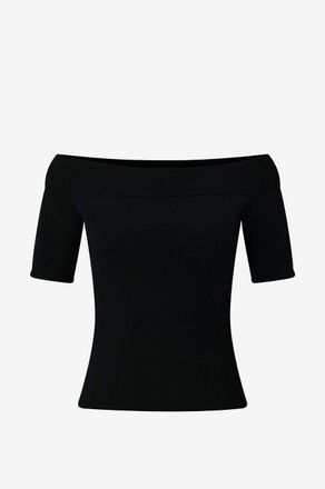 Alexander McQueen Schulterfreies Stricktop