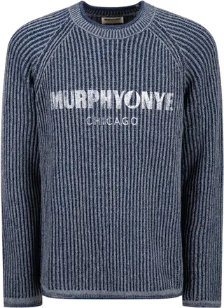 Murphy & Nye Truien & Vesten, Heren, Blauw, S, Round-neck Truien