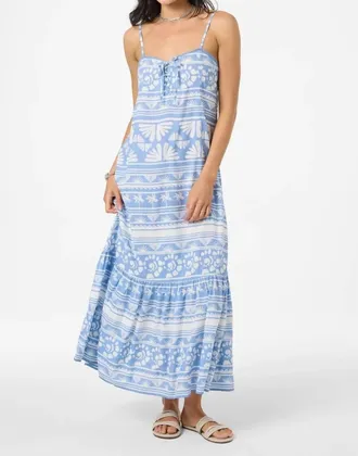 O'Neill Tasmin Abstract Midi Dress In Azurine