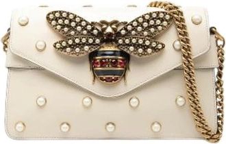 Gucci Pre-owned Cross Body Bags, female, White, Size: ONE SIZE Pre-owned Satchel