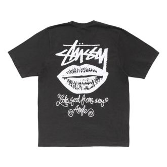 St&uuml;ssy Any Angle T-Shirt Pigment Dyed Faded Black 1905196-FADE