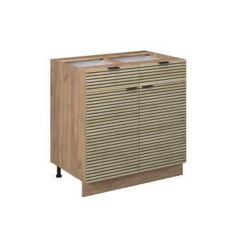 Vicco Muebles Bajos Fame-line, Panel De Roble, 80 Cm Sin Encimera, Vicco