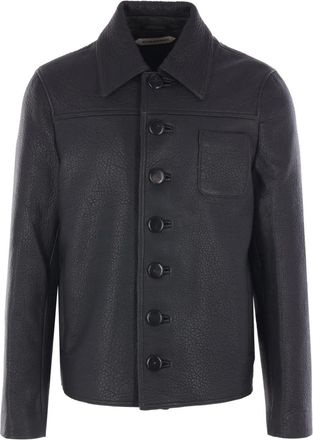 Namacheko William leren jack - Zwart