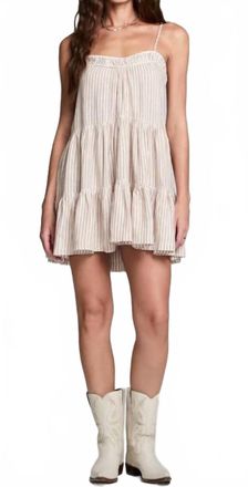 Saltwater Luxe Genevieve Mini Dress In Almond