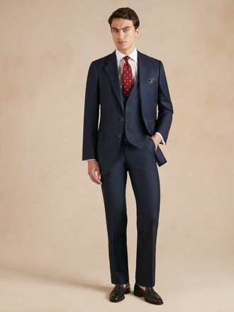 Oliver Brown Mayfair Tailored Fit Suit - Navy Superfine Wool